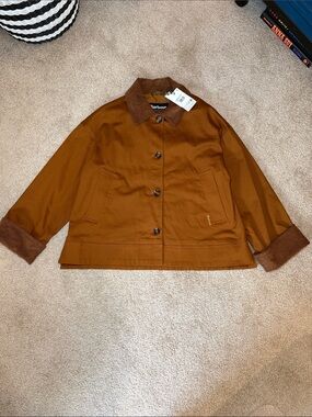Barbour Abbey Casual Jacket in Rust Brown NWT